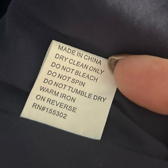 Madison & Park Weekend Shirt Dress Women's Small Tie Front Windowpane Blue White - Picture 7 of 7